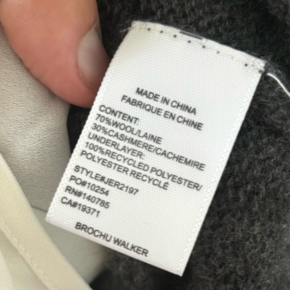 brochu walker gray v-neck layered pullover sweater the looker - Picture 3 of 6